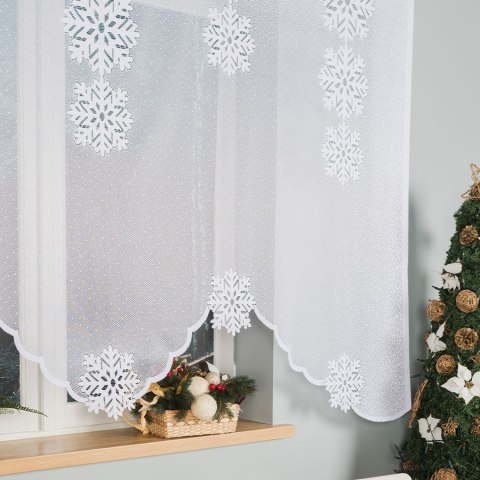 GERTRUDA Panel żakardowy gotowy, szerokość 250 x wysokość 160cm, kolor 001 biały 019415/PBL/001/250160/1 GERTRUDA Panel żakardowy gotowy, szerokość 250 x wysokość 160cm, kolor 001 biały 019415/PBL/001/250160/1