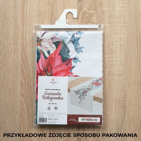 LAMPION Bieżnik NINA WODOODPORNA, 50x100cm, kolor 002 czerwony P00166/KSP/C02/050100/1 LAMPION Bieżnik NINA WODOODPORNA, 50x100cm, kolor 002 czerwony P00166/KSP/C02/050100/1