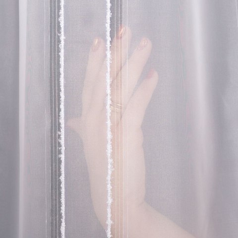LANA Firanka z ołowianką, wysokość 300cm, kolor 001 biały 030322/OLO/001/000300/1