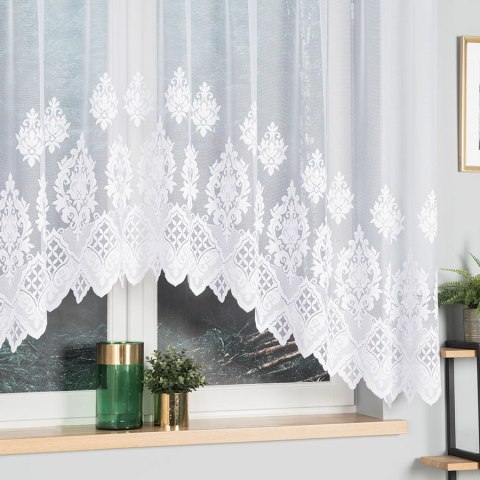 LUDMIŁA Firanka żakardowa gotowa, szerokość 300 x wysokość 160cm, kolor 001 biały 017810/FBL/001/300160/1