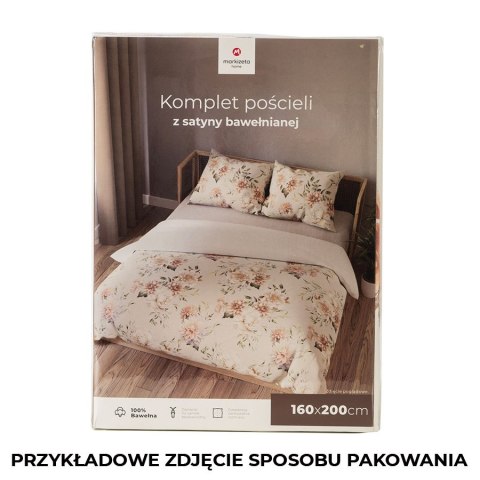 MANILA Komplet pościeli z satyny bawełnianej 160x200cm 100048/SAT/000/160200/1