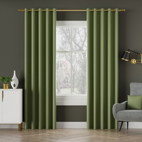 DONA Tkanina dekoracyjna typu blackout, wysokość 280cm, kolor 102 zielony TD0015/TDP/102/000280/1 DONA Tkanina dekoracyjna typu blackout, wysokość 280cm, kolor 102 zielony TD0015/TDP/102/000280/1