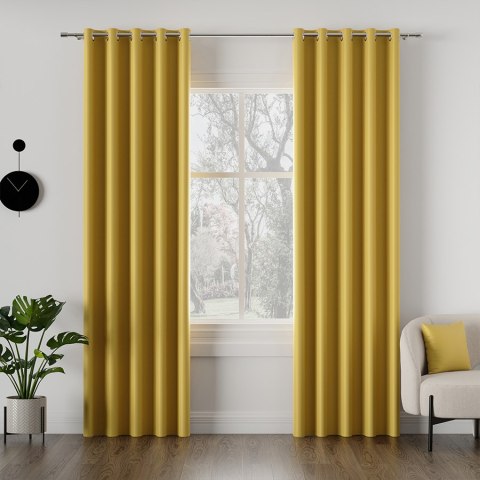 DONA Tkanina dekoracyjna typu blackout, wysokość 280cm, kolor 202 żółty TD0015/TDP/202/000280/1 DONA Tkanina dekoracyjna typu blackout, wysokość 280cm, kolor 202 żółty TD0015/TDP/202/000280/1