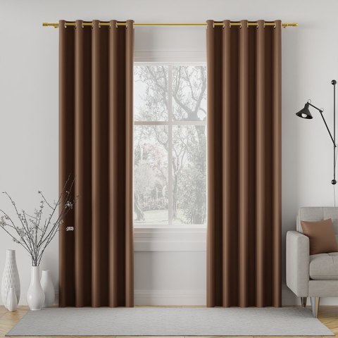 DONA Tkanina dekoracyjna typu blackout, wysokość 280cm, kolor 807 ciepły brązowy TD0015/TDP/807/000280/1 DONA Tkanina dekoracyjna typu blackout, wysokość 280cm, kolor 807 ciepły brązowy TD0015/TDP/807/000280/1