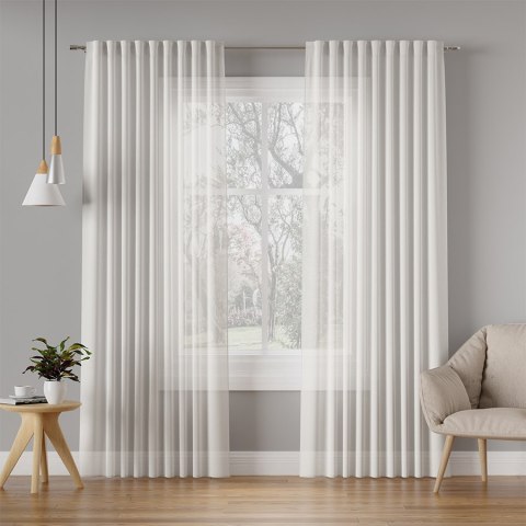 Zasłona gotowa BASIC 145x250 cm kolor biały