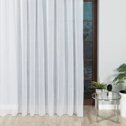 Firanka fantazyjna z ołowianką FDF002 wysokość 290 cm kolor biały