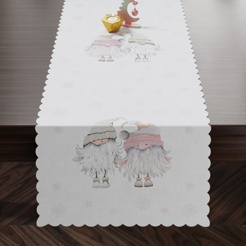 GNOM Bieżnik wodoodporny, 38x180cm, kolor 002 różowo-szary PBN009/KSP/C02/038180/1 GNOM Bieżnik wodoodporny, 38x180cm, kolor 002 różowo-szary PBN009/KSP/C02/038180/1