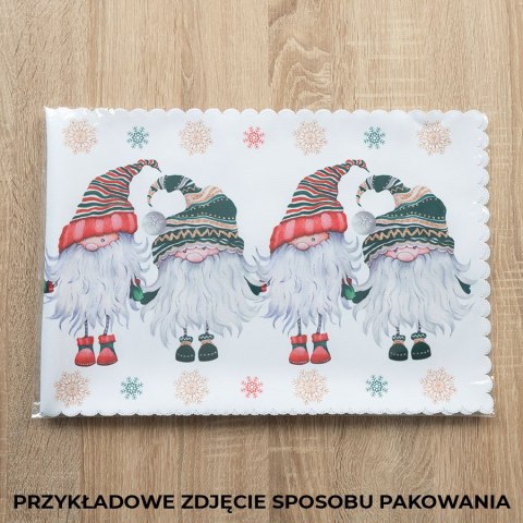GNOM Podkładki na stół wodoodporne, 45x30cm, kolor 001 czerwono-zielony, komplet 2 szt. PBN009/KSP/C01/045030/1 GNOM Podkładki na stół wodoodporne, 45x30cm, kolor 001 czerwono-zielony, komplet 2 szt. PBN009/KSP/C01/045030/1