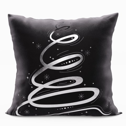 Poszewka dekoracyjna METALICZNA VELVET 40x40 cm kolor czarny ze srebrnym zdobieniem Poszewka dekoracyjna METALICZNA VELVET 40x40 cm kolor czarny ze srebrnym zdobieniem