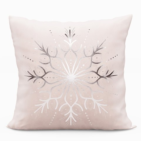 Poszewka dekoracyjna METALICZNA VELVET 40x40 cm kolor pudrowy różowy ze srebrnym zdobieniem Poszewka dekoracyjna METALICZNA VELVET 40x40 cm kolor pudrowy różowy ze srebrnym zdobieniem