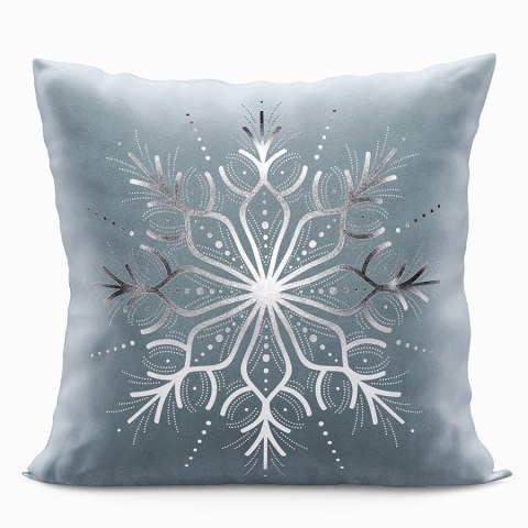Poszewka dekoracyjna METALICZNA VELVET 40x40 cm kolor jasny niebieski ze srebrnym zdobieniem Poszewka dekoracyjna METALICZNA VELVET 40x40 cm kolor jasny niebieski ze srebrnym zdobieniem