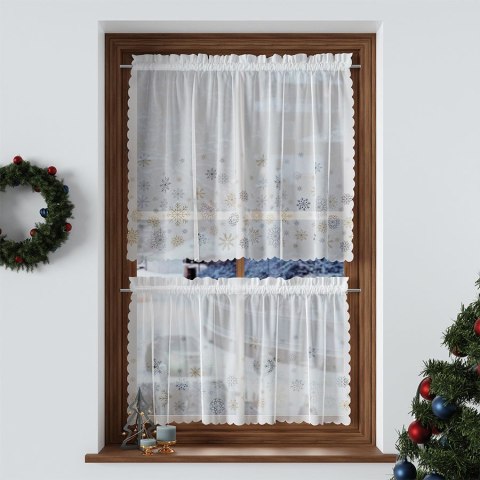 MROZIK Zazdrostka woalowa, WOAL, szerokość 100 x wysokość 60cm, kolor 001 srebrno-złoty PBN007/ZAZ/001/100060/1 MROZIK Zazdrostka woalowa, WOAL, szerokość 100 x wysokość 60cm, kolor 001 srebrno-złoty PBN007/ZAZ/001/100060/1