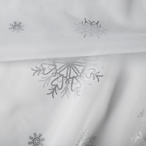 ŚNIEŻKI Zazdrostka woalowa, wysokość 60cm, kolor 001 biały ze srebrnym zdobieniem FBN001/ZAZ/001/000060/1 ŚNIEŻKI Zazdrostka woalowa, wysokość 60cm, kolor 001 biały ze srebrnym zdobieniem FBN001/ZAZ/001/000060/1