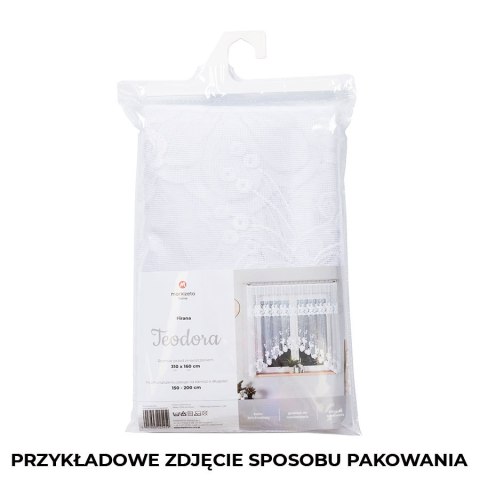 Firanka gotowa żakardowa TEODORA 140x300 cm kolor biały