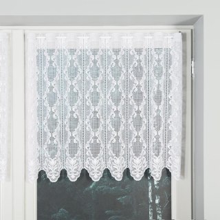 Zazdrostka żakardowa 355850 wysokość 75 cm kolor biały