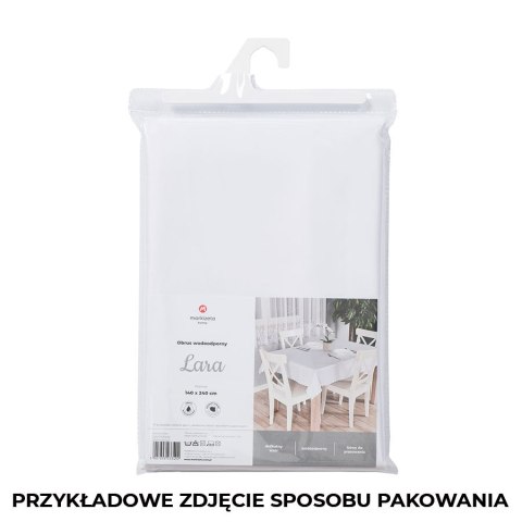 HARPER Obrus wodoodporny, obszyty listwą 2 cm, 140x260cm, kolor 002 szary ze srebrnym lurexem 004767/KSP/L02/140260/1 HARPER Obrus wodoodporny, obszyty listwą 2 cm, 140x260cm, kolor 002 szary ze srebrnym lurexem 004767/KSP/L02/140260/1