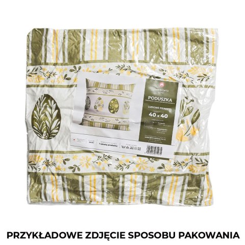 LUDOWE PISANKI Poduszka z wypełnieniem silikonowym dwustronna MICROFIBRA, 40x40cm, kolor 004 granatowy TWI216/SIL/004/040040/1 LUDOWE PISANKI Poduszka z wypełnieniem silikonowym dwustronna MICROFIBRA, 40x40cm, kolor 004 granatowy TWI216/SIL/004/040040/1