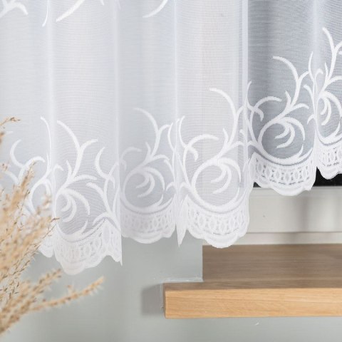BAKARO Firanka żakardowa odpasowana, szerokość 520 x wysokość 160cm, kolor 001 biały 023297/FOL/001/000163/1 BAKARO Firanka żakardowa odpasowana, szerokość 520 x wysokość 160cm, kolor 001 biały 023297/FOL/001/000163/1