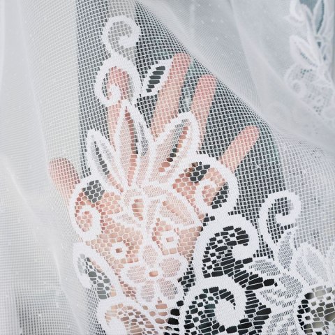 BERENIKA Firanka żakardowa odpasowana, szerokość 300 x wysokość 170cm, kolor 001 biały 004304/FOL/001/000171/1 BERENIKA Firanka żakardowa odpasowana, szerokość 300 x wysokość 170cm, kolor 001 biały 004304/FOL/001/000171/1