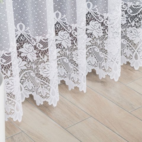 DEMETRIA Firanka żakardowa odpasowana na prosto, szerokość 300 x wysokość 250cm, kolor 001 biały 017480/FOP/001/000251/1 DEMETRIA Firanka żakardowa odpasowana na prosto, szerokość 300 x wysokość 250cm, kolor 001 biały 017480/FOP/001/000251/1