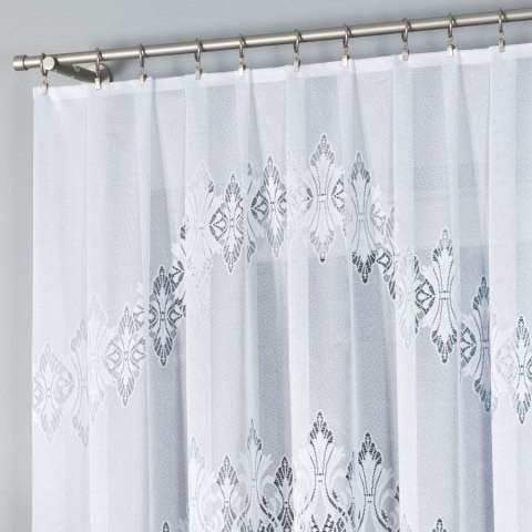 EMILIA Firanka żakardowa odpasowana fala, szerokość 340 x wysokość 160cm, kolor biały 001 181040/FAL/001/000161/1