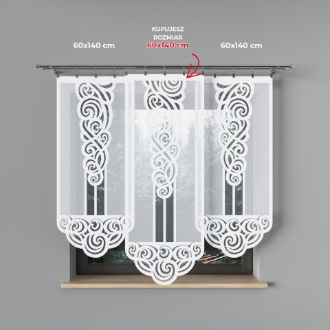 EWA Panel żakardowy odpasowany, szerokość 60 x wysokość 160cm, kolor 001 biały 001321/POL/001/000161/1 EWA Panel żakardowy odpasowany, szerokość 60 x wysokość 160cm, kolor 001 biały 001321/POL/001/000161/1