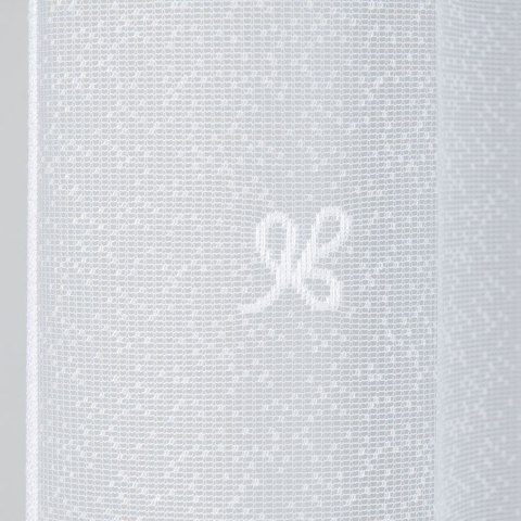 KAROLINA Firanka żakardowa odpasowana ze wzorem po całości, szerokość 300 x wysokość 110cm, kolor 001 biały 054160/FOL/001/00011