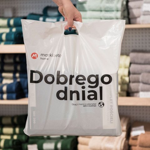 Reklamówka MARKIZETA Dobrego Dnia; szerokość 48cm x wysokość 48cm x dno 8cm; grubość folii 55my REKLAM/REC/055/048048/1 Reklamówka MARKIZETA Dobrego Dnia; szerokość 48cm x wysokość 48cm x dno 8cm; grubość folii 55my REKLAM/REC/055/048048/1