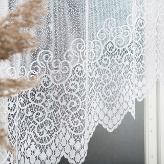 VIOLETTA Firanka żakardowa odpasowana, szerokość 250 x wysokość 120cm, kolor 001 biały 001539/BLY/001/000121/1