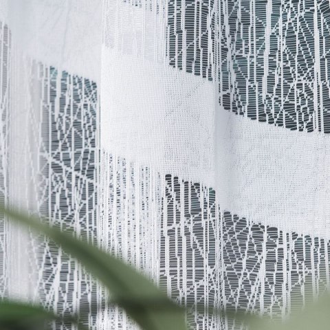 WIKTORIA Firanka żakardowa odpasowana, szerokość 310 x wysokość 160cm, kolor 001 biały 018352/FOL/001/000161/1