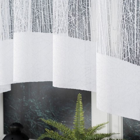 WIKTORIA Firanka żakardowa odpasowana, szerokość 410 x wysokość 160cm, kolor 001 biały 018352/FOL/001/000162/1