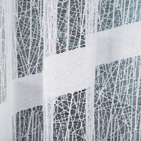 WIKTORIA Firanka żakardowa odpasowana, szerokość 500 x wysokość 160cm, kolor 001 biały 018352/FOL/001/000163/1