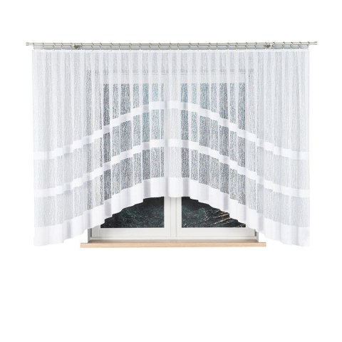 WIKTORIA Firanka żakardowa odpasowana, szerokość 500 x wysokość 160cm, kolor 001 biały 018352/FOL/001/000163/1