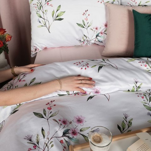 EDEN, Komplet pościeli PREMIUM z satyny bawełnianej 160x200cm, zadruk dwustronny T20190/SAT/001/160200/1 EDEN, Komplet pościeli PREMIUM z satyny bawełnianej 160x200cm, zadruk dwustronny T20190/SAT/001/160200/1