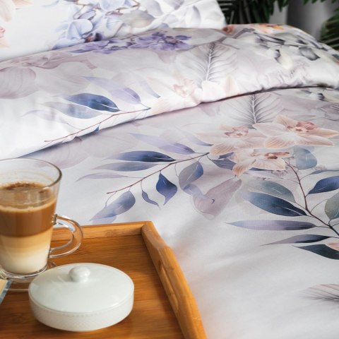 ORCHIDEA, Komplet pościeli PREMIUM z satyny bawełnianej 160x200cm, zadruk dwustronny T20193/SAT/001/160200/1 ORCHIDEA, Komplet pościeli PREMIUM z satyny bawełnianej 160x200cm, zadruk dwustronny T20193/SAT/001/160200/1