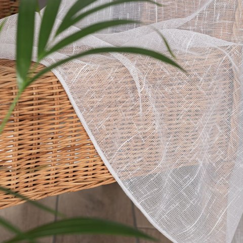 Firanka fantazyjna z ołowianką, wysokość 320 cm, kolor 001 biały 021133/OLO/001/000320/1