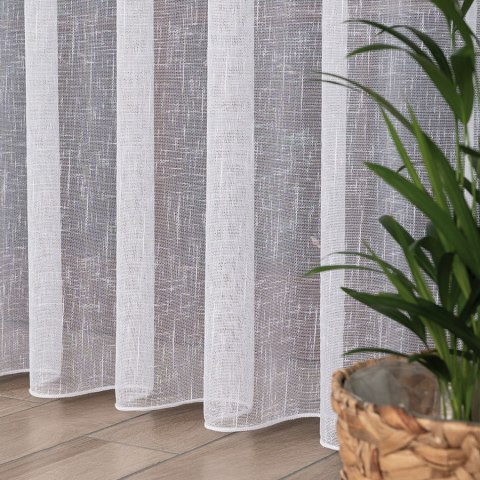 Firanka fantazyjna z ołowianką, wysokość 320 cm, kolor 001 biały 021133/OLO/001/000320/1