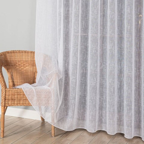 Firanka fantazyjna z ołowianką, wysokość 320 cm, kolor 001 biały 021133/OLO/001/000320/1
