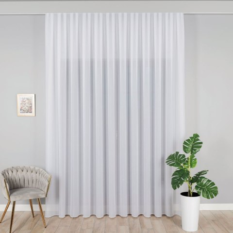 Firanka fantazyjna z ołowianką, wysokość 300cm, kolor 001 biały 012684/OLO/001/000300/1