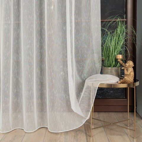 Firanka fantazyjna z ołowianką, wysokość 300cm, kolor 010 off-white 019361/OLO/010/000300/1