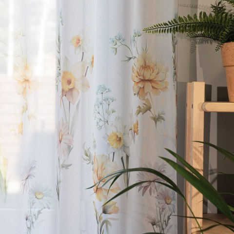 WIOSENNA POLANA Firanka z ołowianką WOAL, wysokość 157cm, kolor 001 żółty D00208/WOA/001/000157/1 WIOSENNA POLANA Firanka z ołowianką WOAL, wysokość 157cm, kolor 001 żółty D00208/WOA/001/000157/1