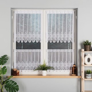 Zazdrostka żakardowa panelowa, wysokość 70cm, kolor 001 biały 357630/000/001/000070/1
