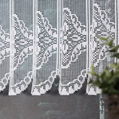 Zazdrostka żakardowa panelowa, wysokość 90cm, kolor 001 biały 357630/000/001/000090/1 Zazdrostka żakardowa panelowa, wysokość 90cm, kolor 001 biały 357630/000/001/000090/1
