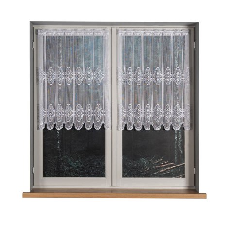 Zazdrostka żakardowa panelowa, wysokość 90cm, kolor 001 biały 357630/000/001/000090/1 Zazdrostka żakardowa panelowa, wysokość 90cm, kolor 001 biały 357630/000/001/000090/1