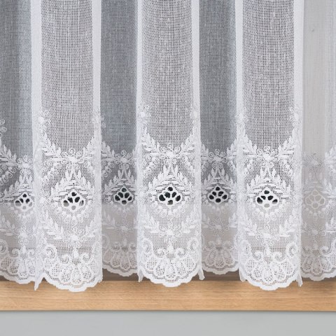 Firanka haftowana 112756 wysokość 160 cm kolor biały Firanka haftowana 112756 wysokość 160 cm kolor biały