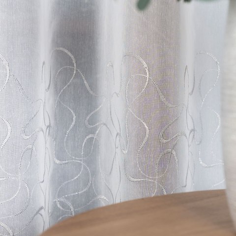 Firanka haftowana 034443 wysokość 250 cm kolor biały Firanka haftowana 034443 wysokość 250 cm kolor biały