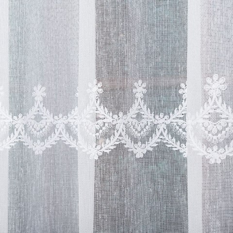 Firanka haftowana 112756 wysokość 280 cm kolor biały Firanka haftowana 112756 wysokość 280 cm kolor biały
