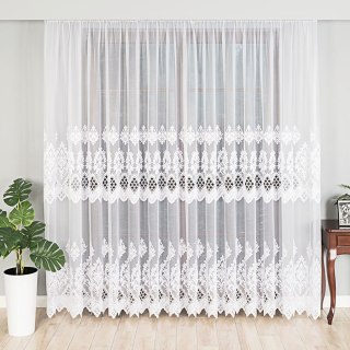 Firanka żakardowa 017810 wysokość 250 cm kolor biały