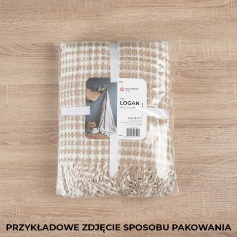 Koc GNOM 130x170 cm kolor czerwono-zielony Koc GNOM 130x170 cm kolor czerwono-zielony