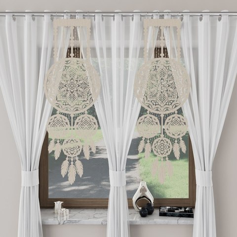 Panel żakardowy gotowy LEA 130x45 cm kolor naturalny Panel żakardowy gotowy LEA 130x45 cm kolor naturalny